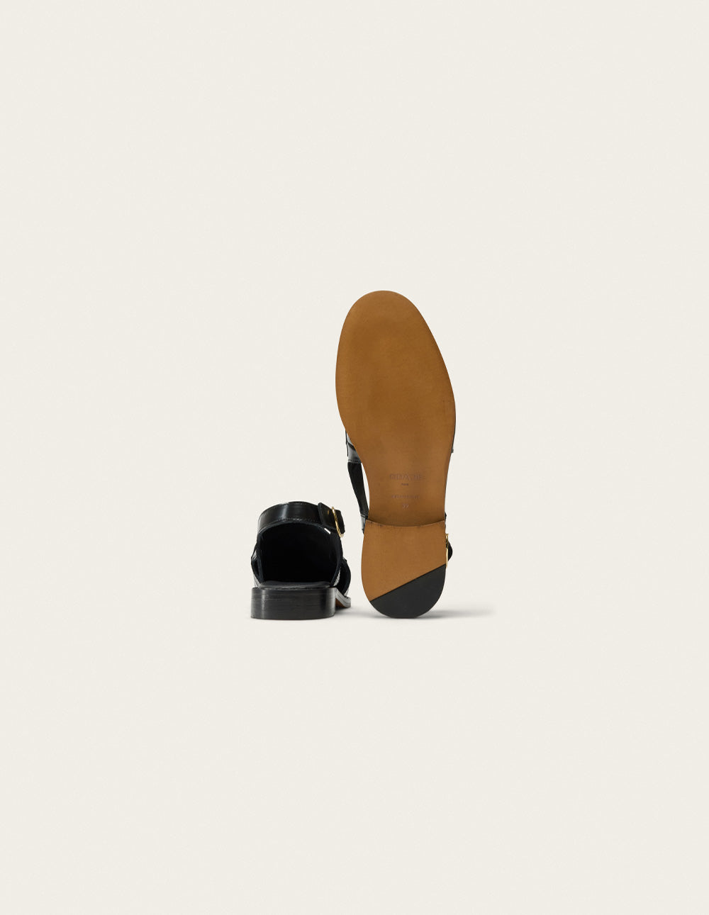 Mocassins Mangsa - Cuir box noir