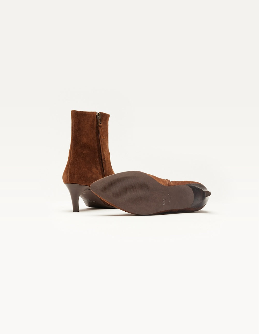 Bottines à talons Dolores - Suède marron