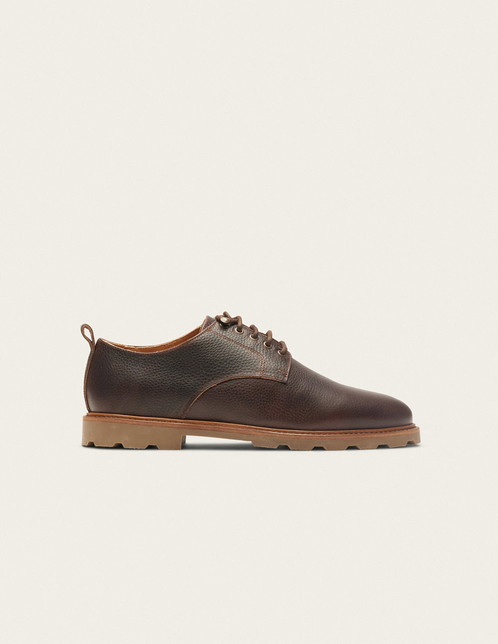 Derbies Simon - Pull-up grainé marron