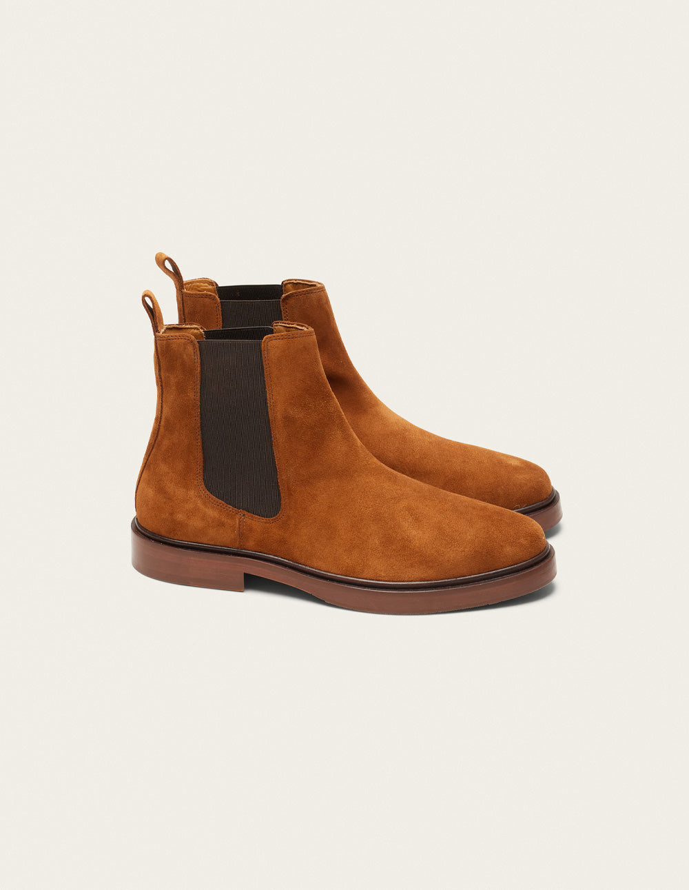 Bottines Nicolas - Suède cognac