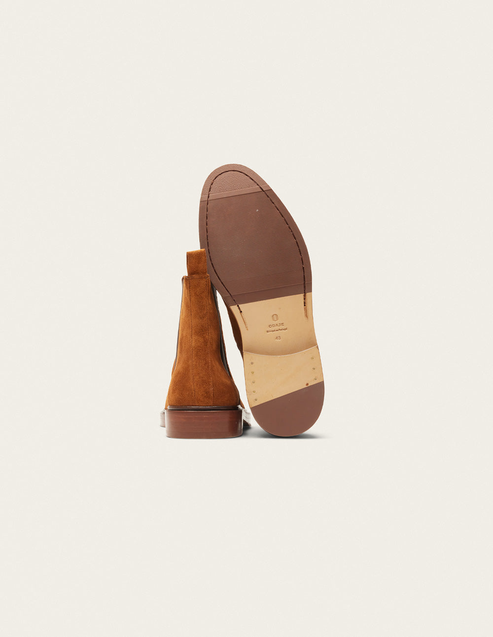 Bottines Nicolas - Suède cognac