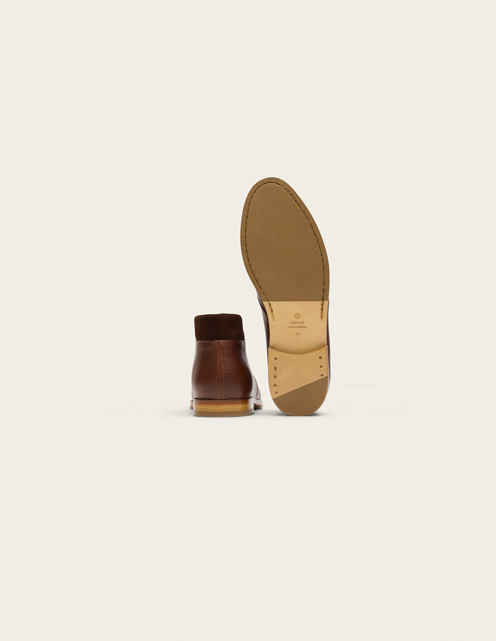 Bottines Gaultier - Pull-up Grainé Marron