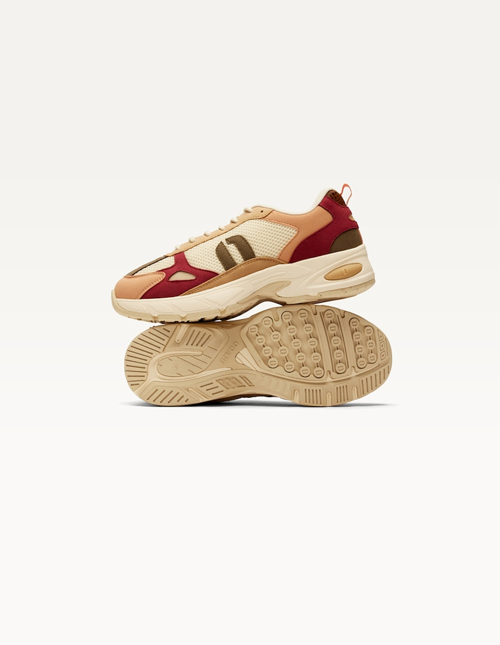 Baskets basses Maé - Pêche kaki beige