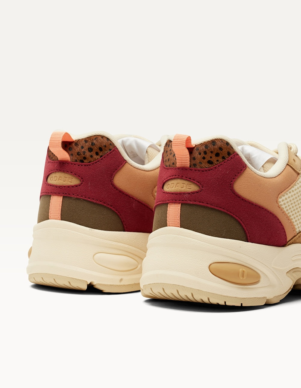 Baskets basses Maé - Pêche kaki beige