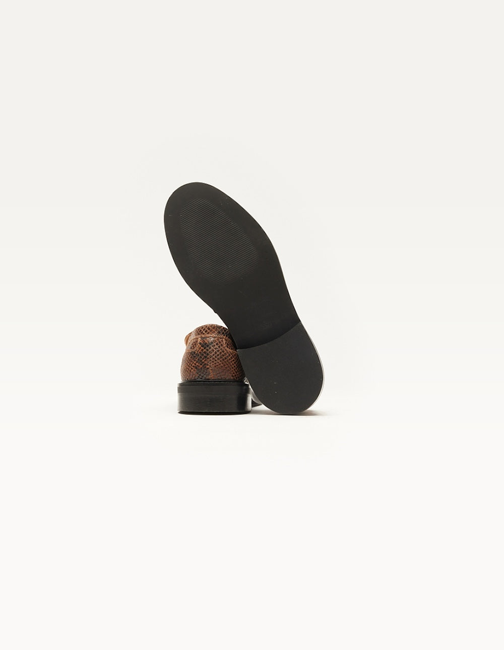 Mocassins Marjorie - Cuir python marron