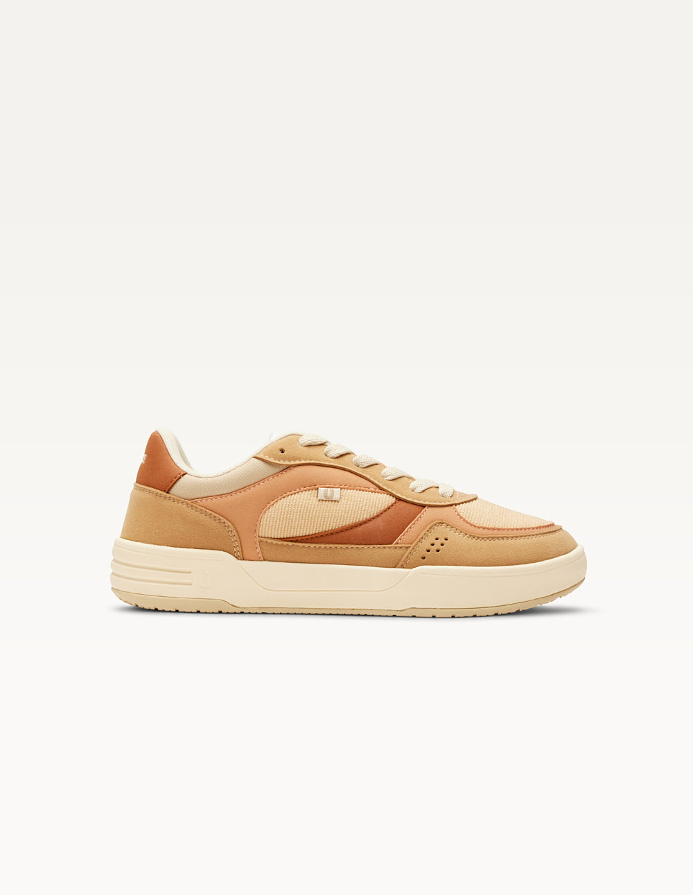 Baskets basses Axelle - Beige pêche crème