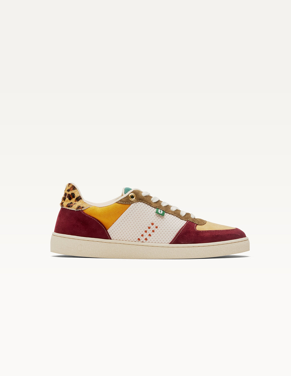 Baskets basses Marie - Bordeaux beige kaki