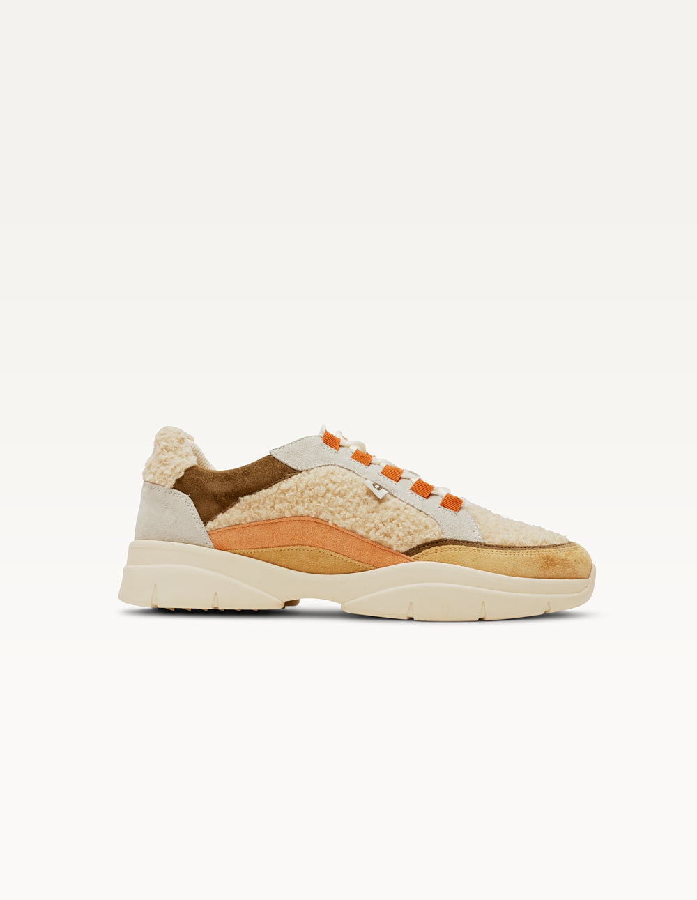 Baskets basses Laura - Beige crème kaki