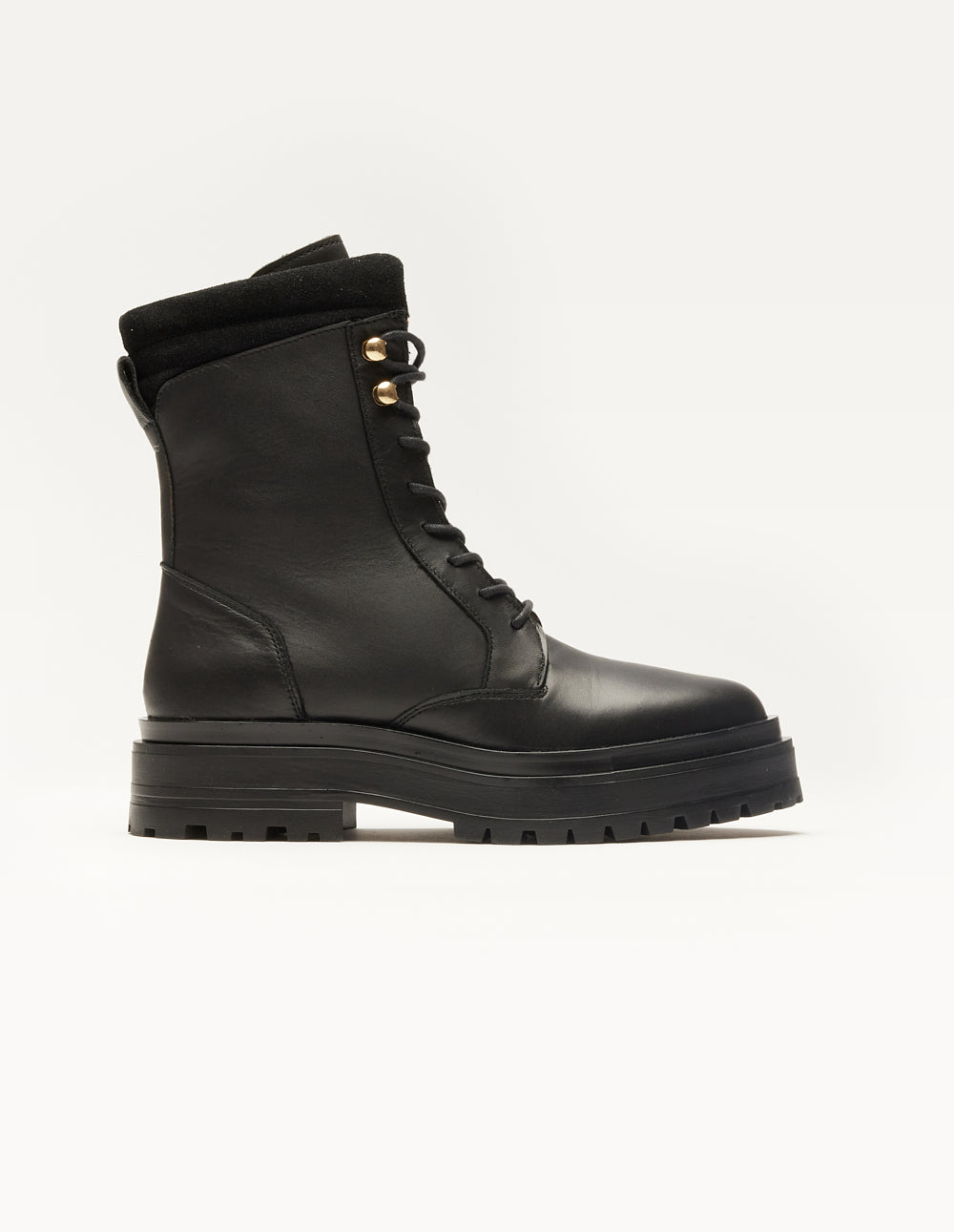 Bottines à lacets Tamara - Cuir noir