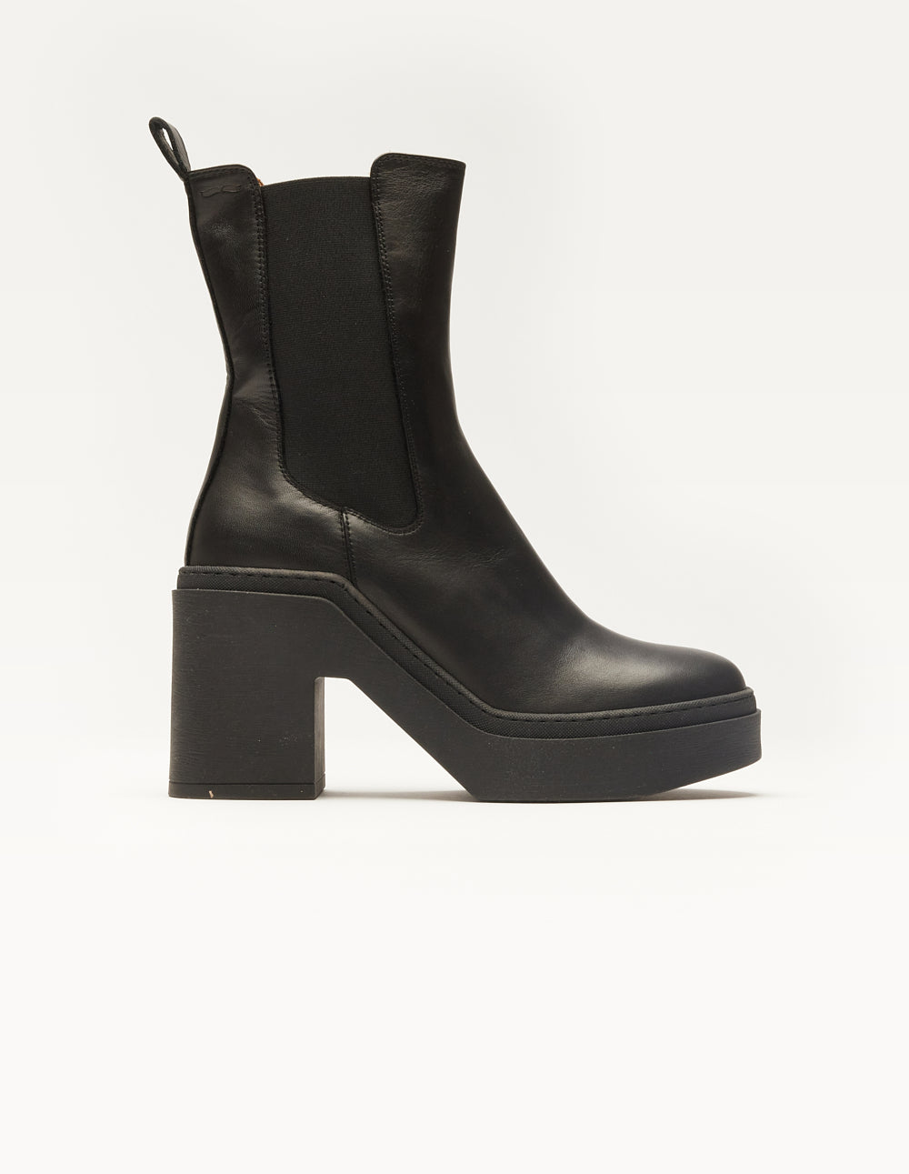 Bottines à talons Sophie - Cuir noir
