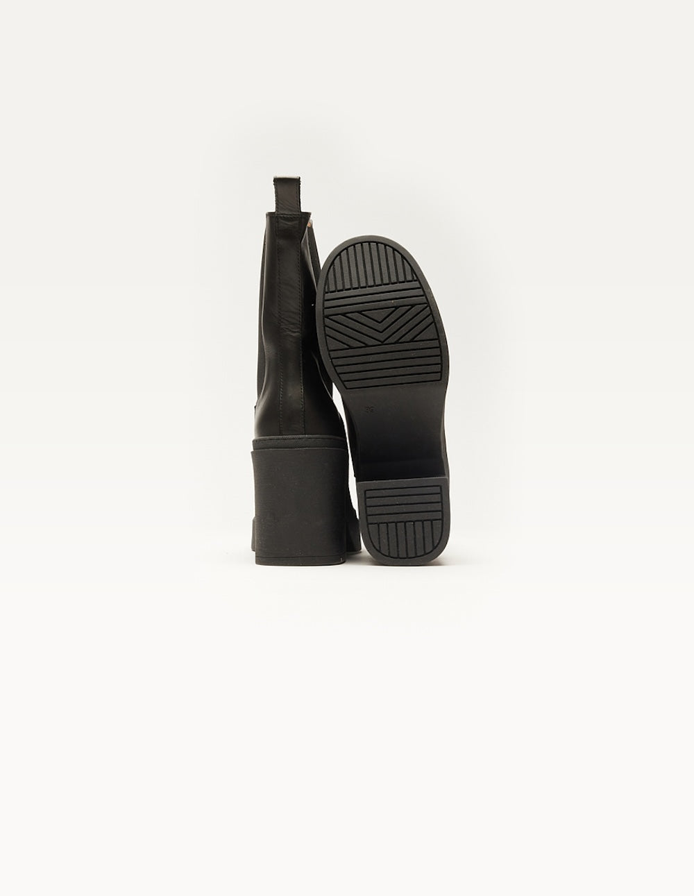 Bottines à talons Sophie - Cuir noir
