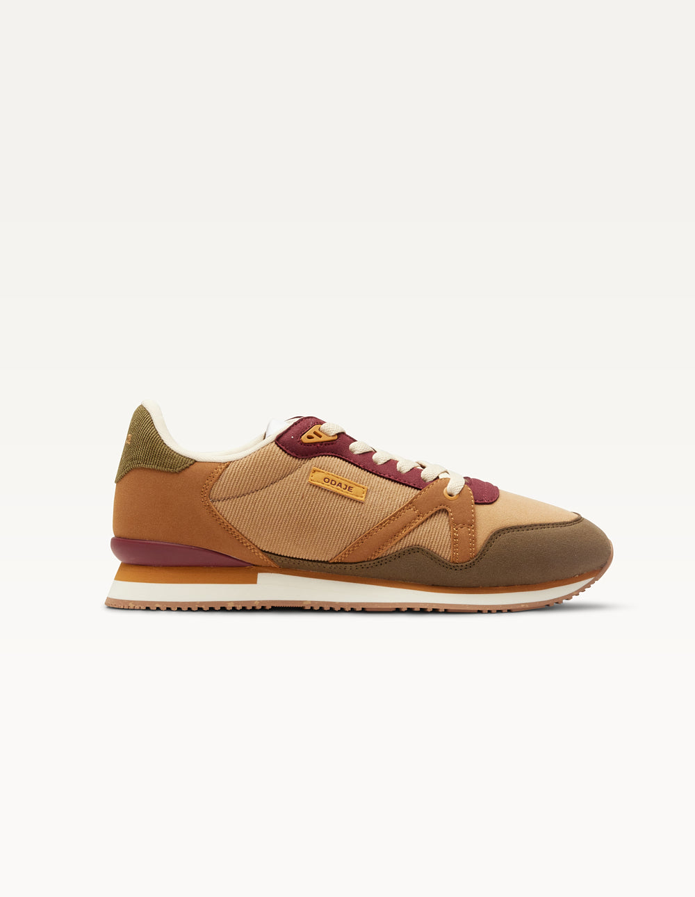 Baskets basses André - Kaki beige marron clair
