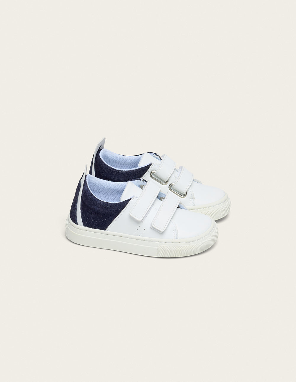 Baskets Enfants René Junior - Blanc marine