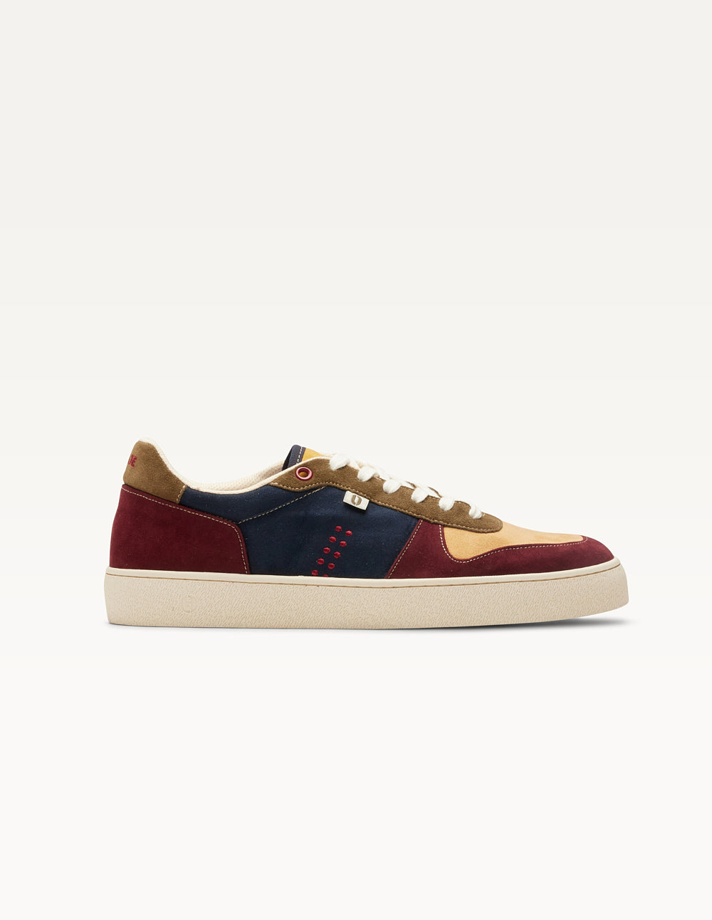 Baskets basses Arthur - Pourpre beige kaki